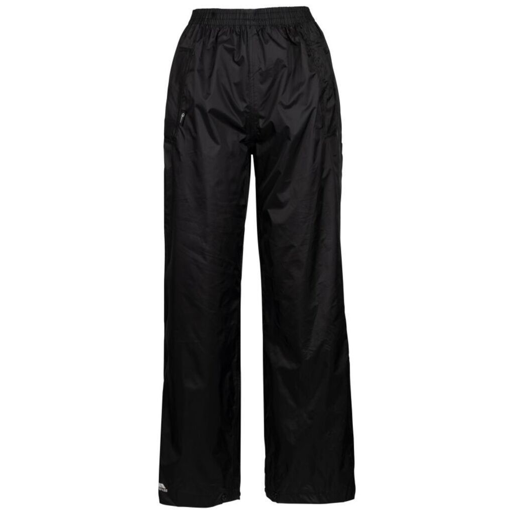 Trespass QIKPAC women's rain pants (black, XL)