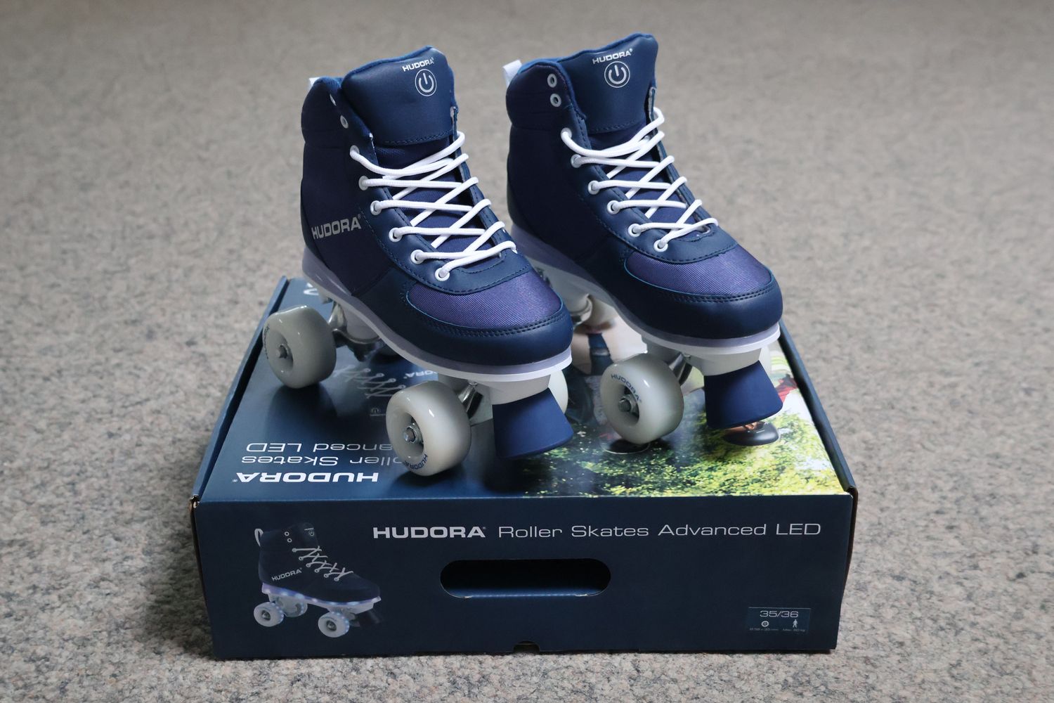 Hudora Roller Skates Advanced (Navy, 35/36)
