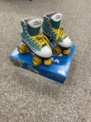 Patins à roulettes HUDORA en denim vert (taille 36)