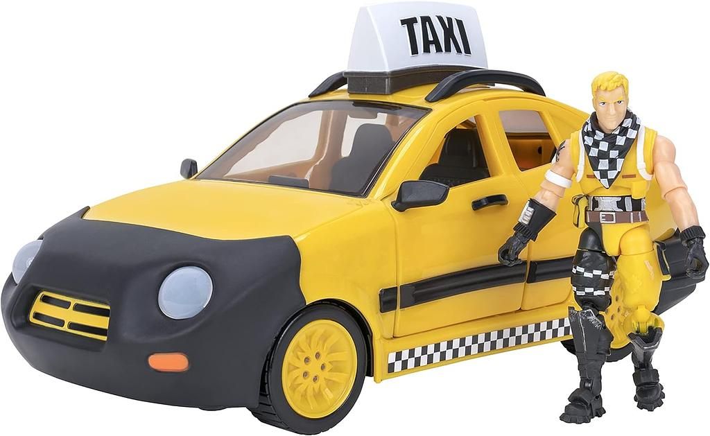 Jazwares Taxi Cab mit Cabbie Actionfigur