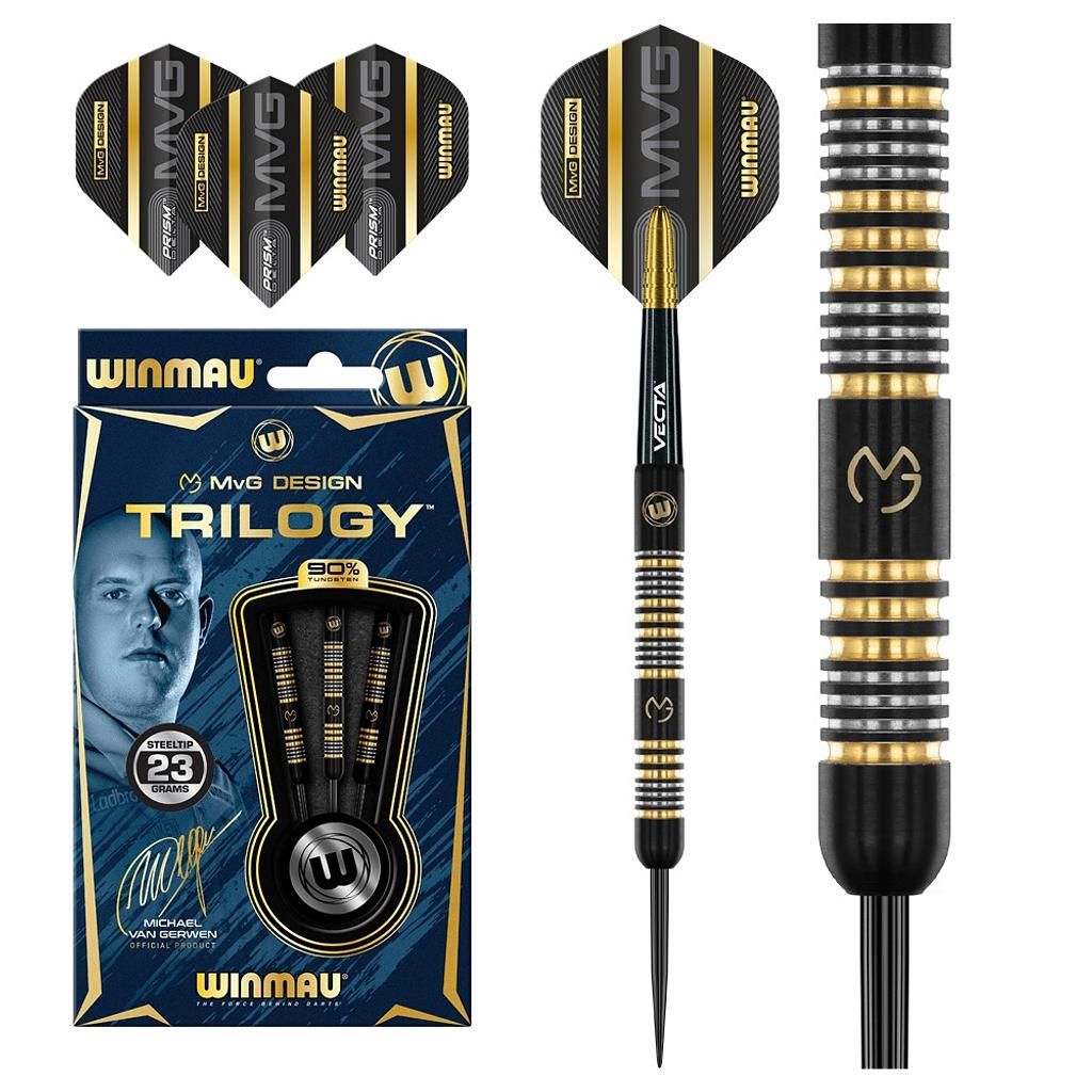 Winmau MVG Trilogy Steel Dartpfeile 23G