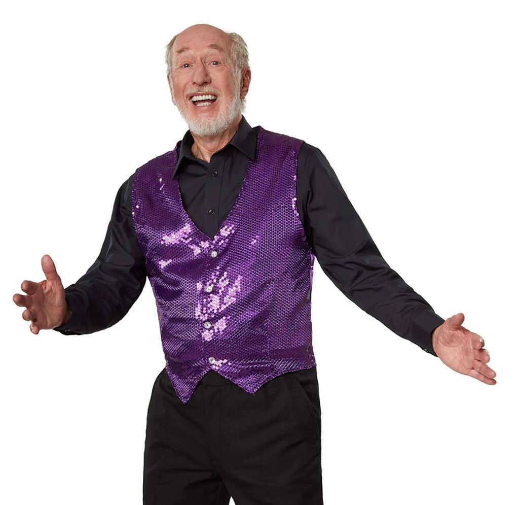 Dress for fun Herren Pailletten-Weste