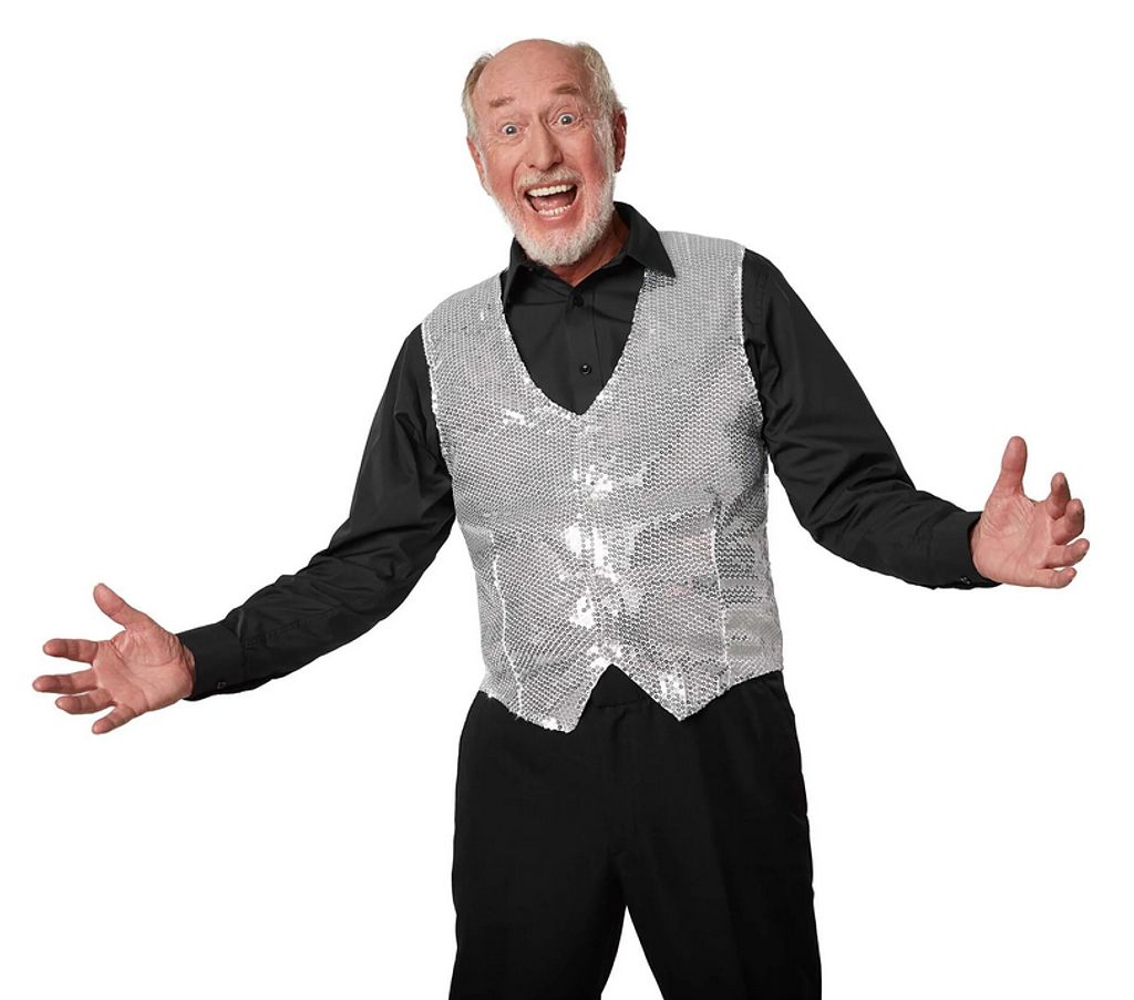 Dress for fun Herren Pailletten Weste