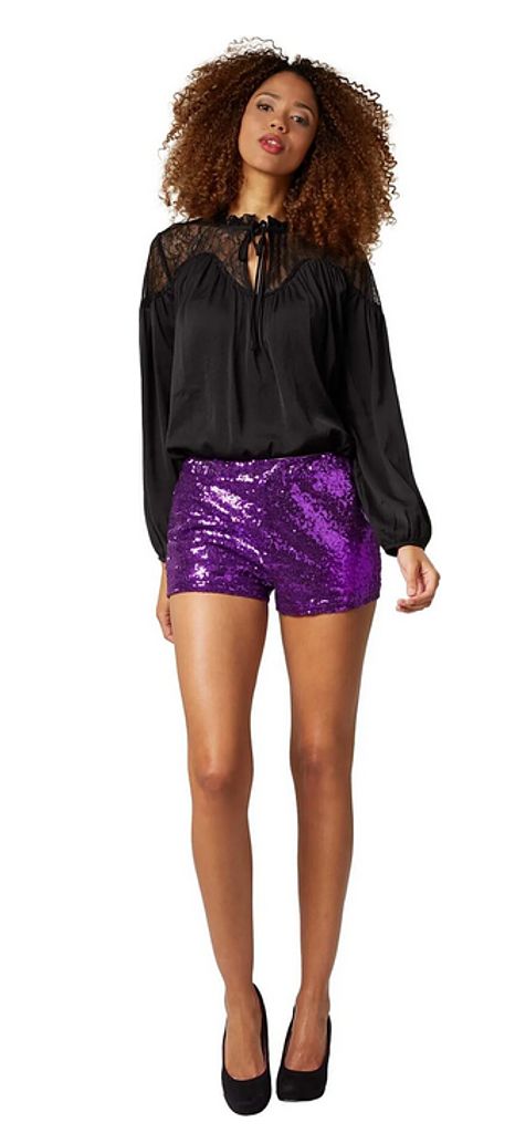 Dress for fun Damen Pailletten-Hotpants