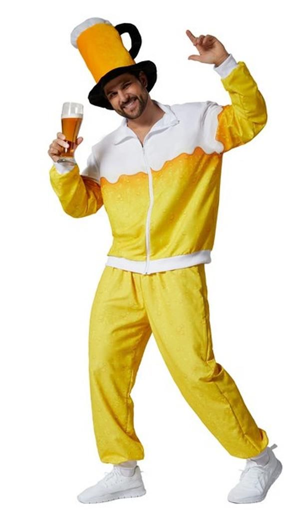 Dress for fun Herrenkostüm Bier Jogginganzug
