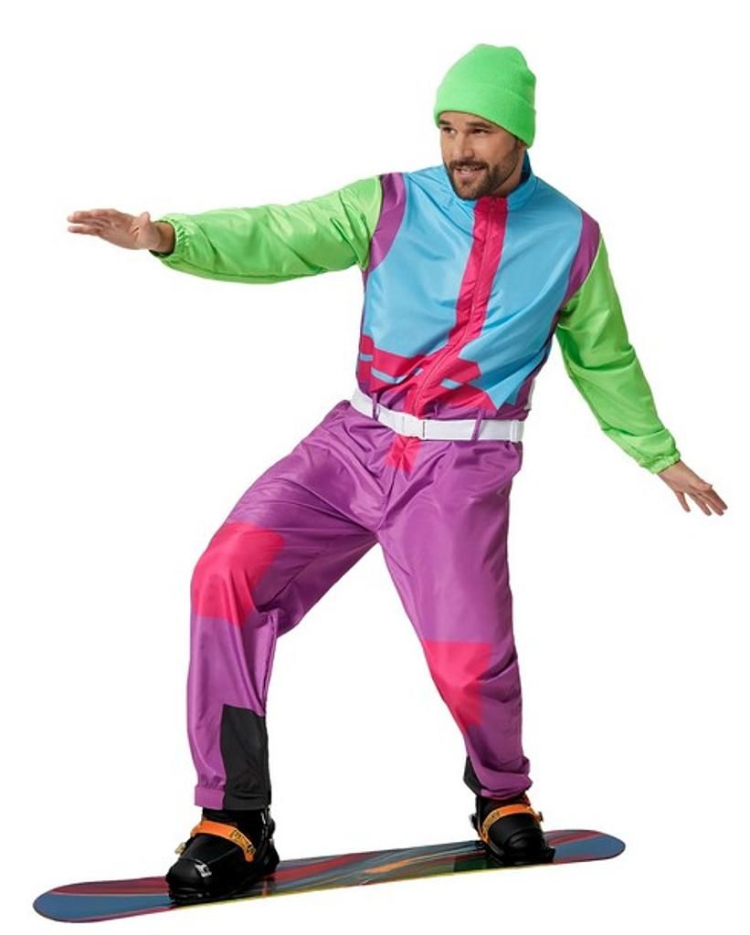 Dress for fun Herrenkostüm Retro Ski Anzug
