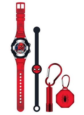 Accutime Spider-Man Digitaluhr mit Accessoires