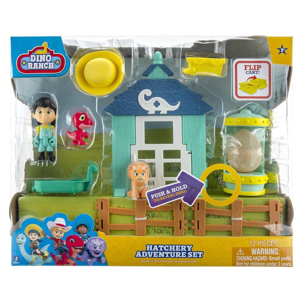 Jazwares Dino Ranch Brutstation Abenteuer Set