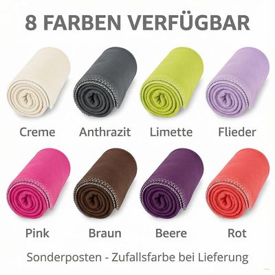 CHAMP Fleece Blanket with Cross Stitch, 130x160 cm