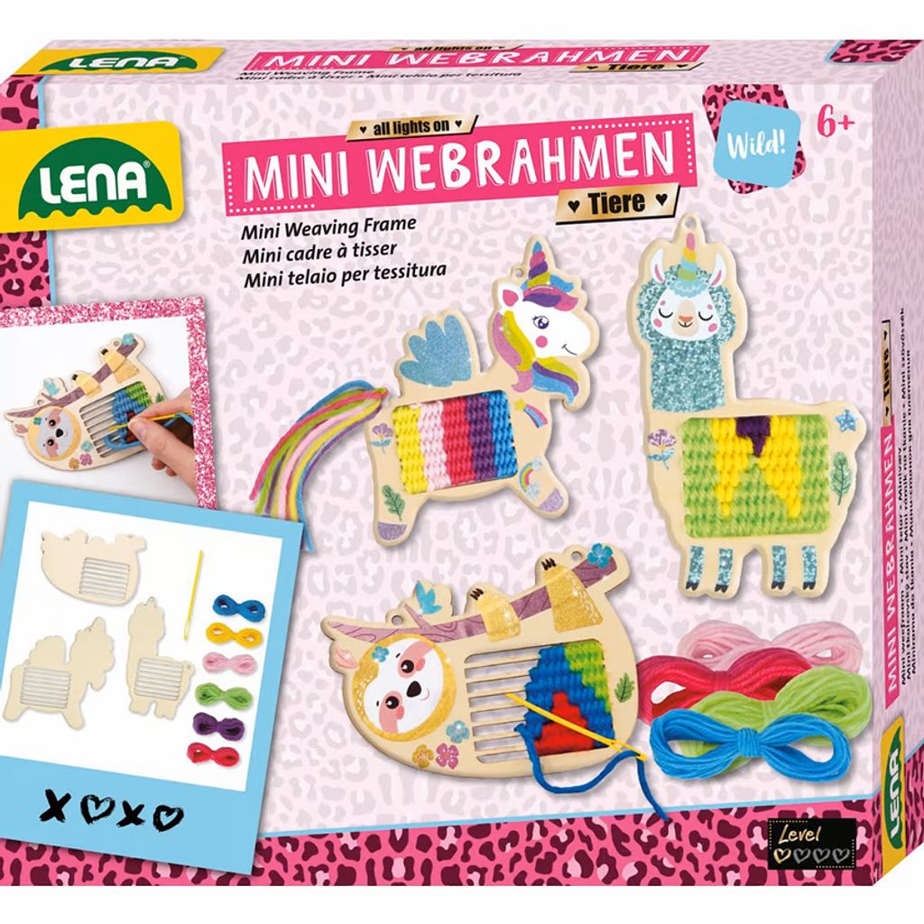 LENA Mini Webrahmen Tiere