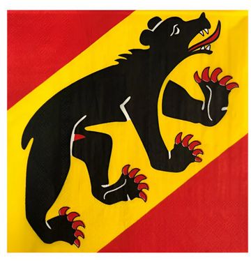 CHAMP Serviette mit Kanton Bern Wappen