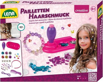 LENA Pailletten Haarschmuck Set