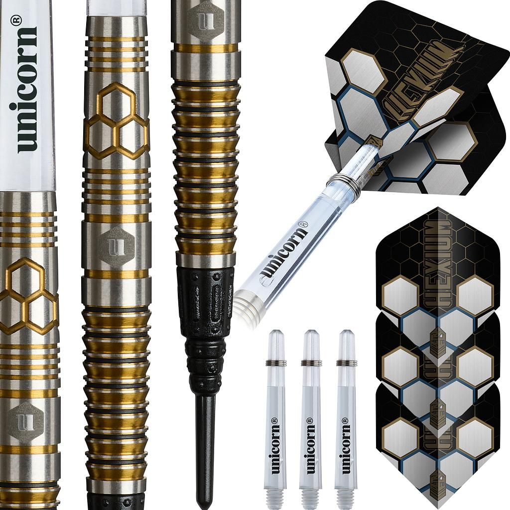 Unicorn Hexium Soft Tip Dart 90% Tungsten - Style 3 - 23G