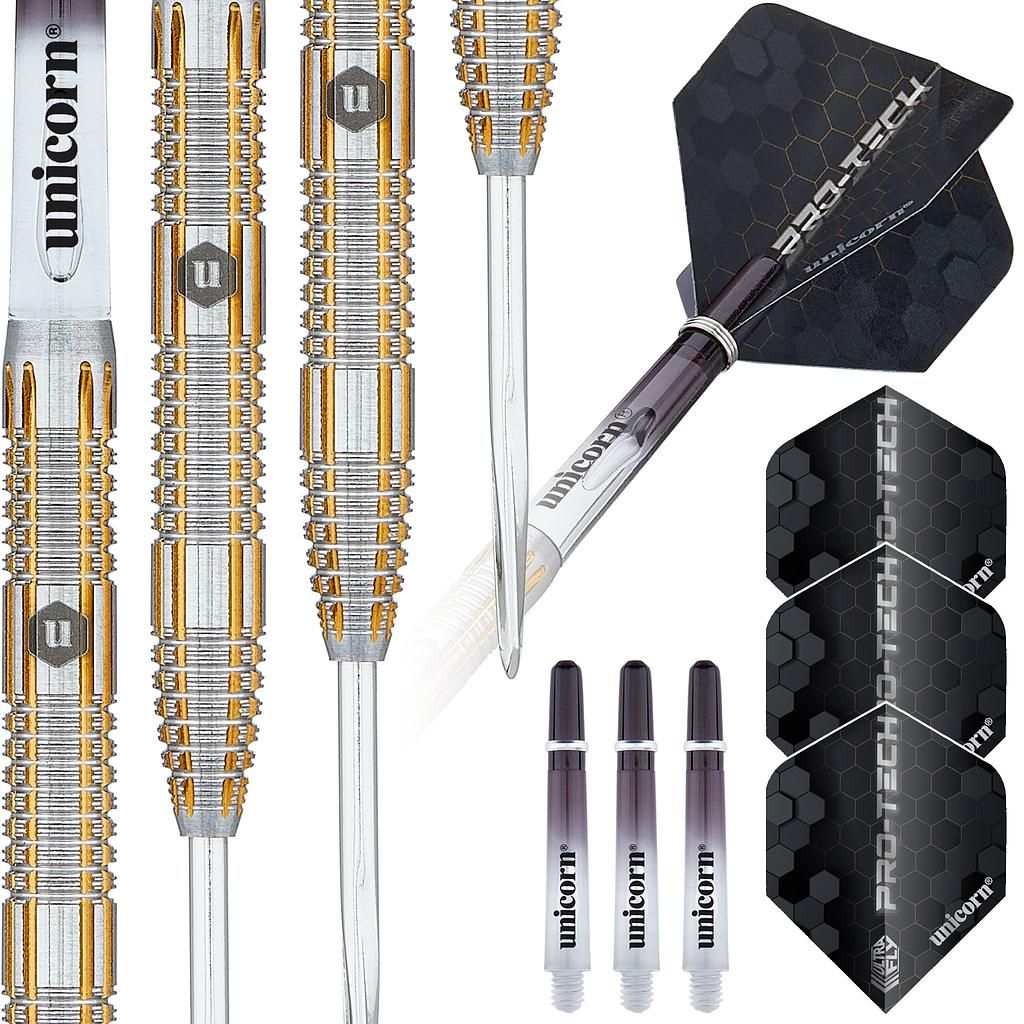 Unicorn Pro-Tech Style 4 Steel Tip Dart Set - 90% Tungsten 24G