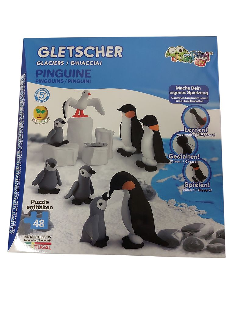 Jumping Clay Spielknete "Gletscher Pinguin"