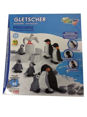 Jumping Clay Spielknete "Gletscher Pinguin"