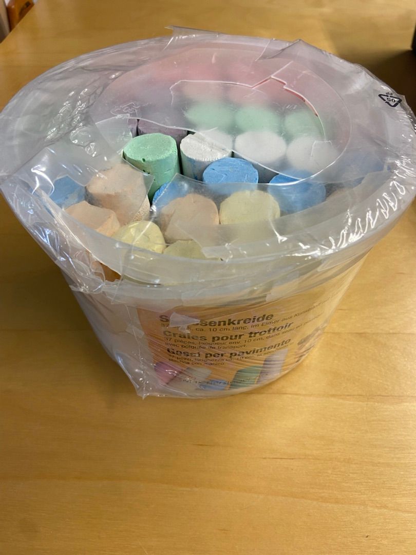 ​Street chalk, 37 pieces