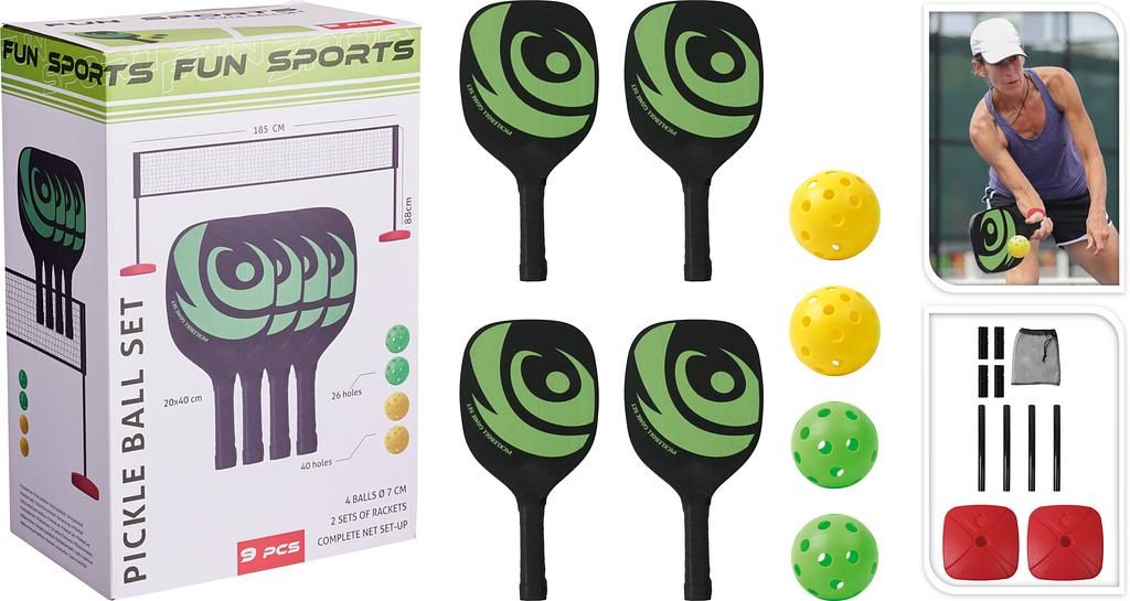 Fun Sports Pickleball Set, 19tlg.