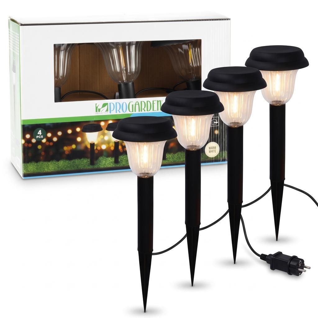 Pro Garden LED Garden Lights 4-Piece Set
