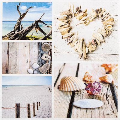 Home Fashion Paper Napkins "Maritime Still Life"