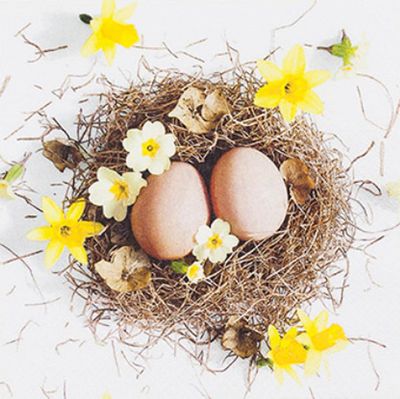 Home Fashion Napkins – Easter Nest