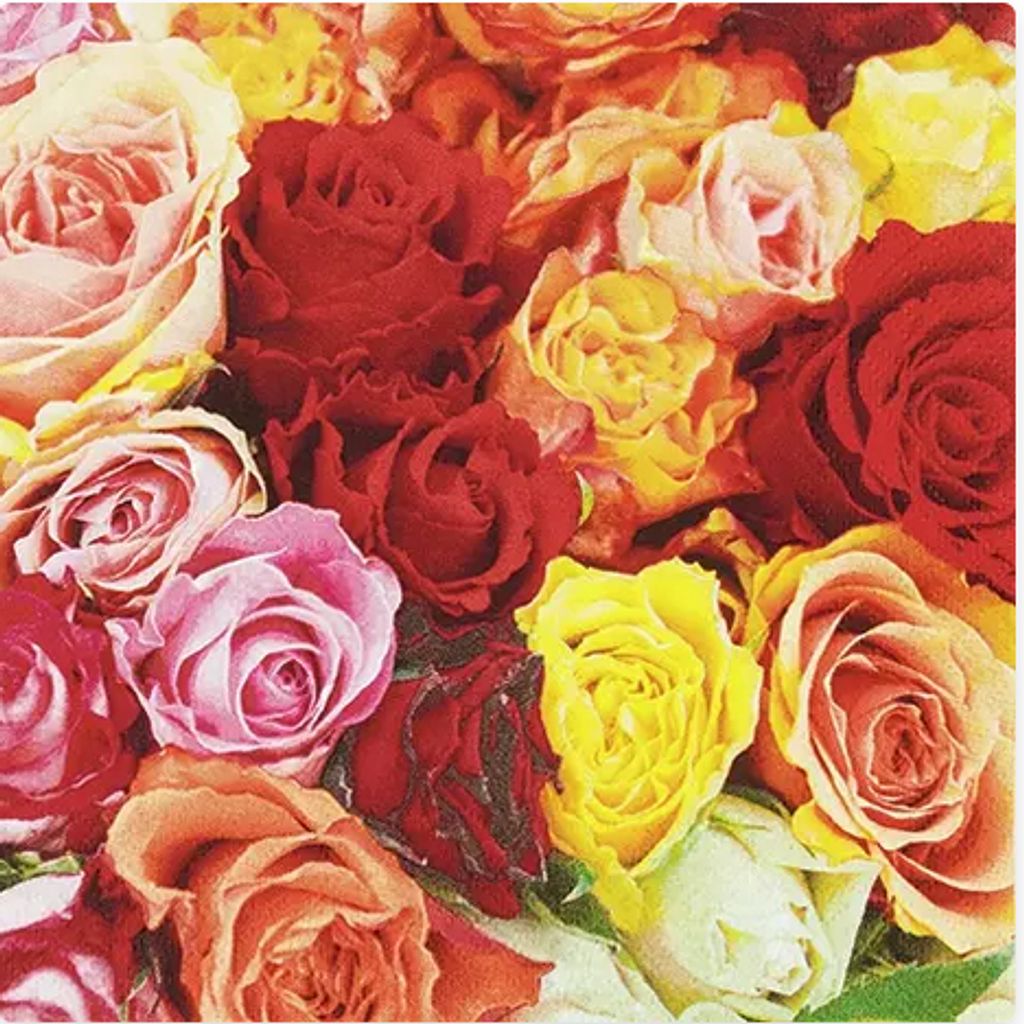 Home Fashion Servietten 'Carpet of Roses'