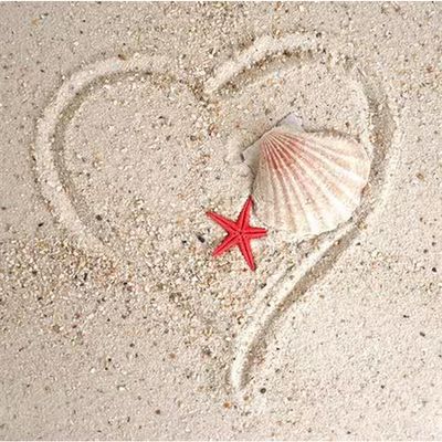 Braun&amp;Company Napkins Heart Sand