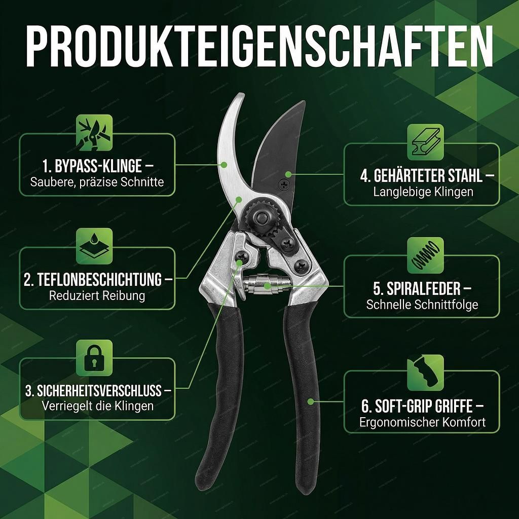 CHAMP Gartenschere 21 cm