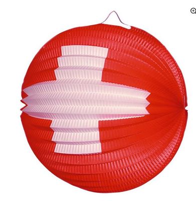Swiss Party Lantern with Swiss Cross