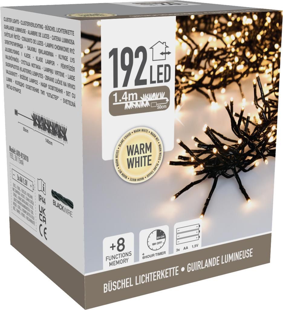 CHAMP Lichterkette 192 LED mit Timer