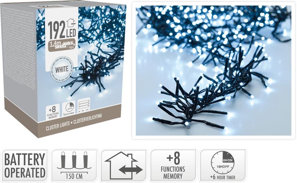CHAMP Cluster Lichterkette weiss