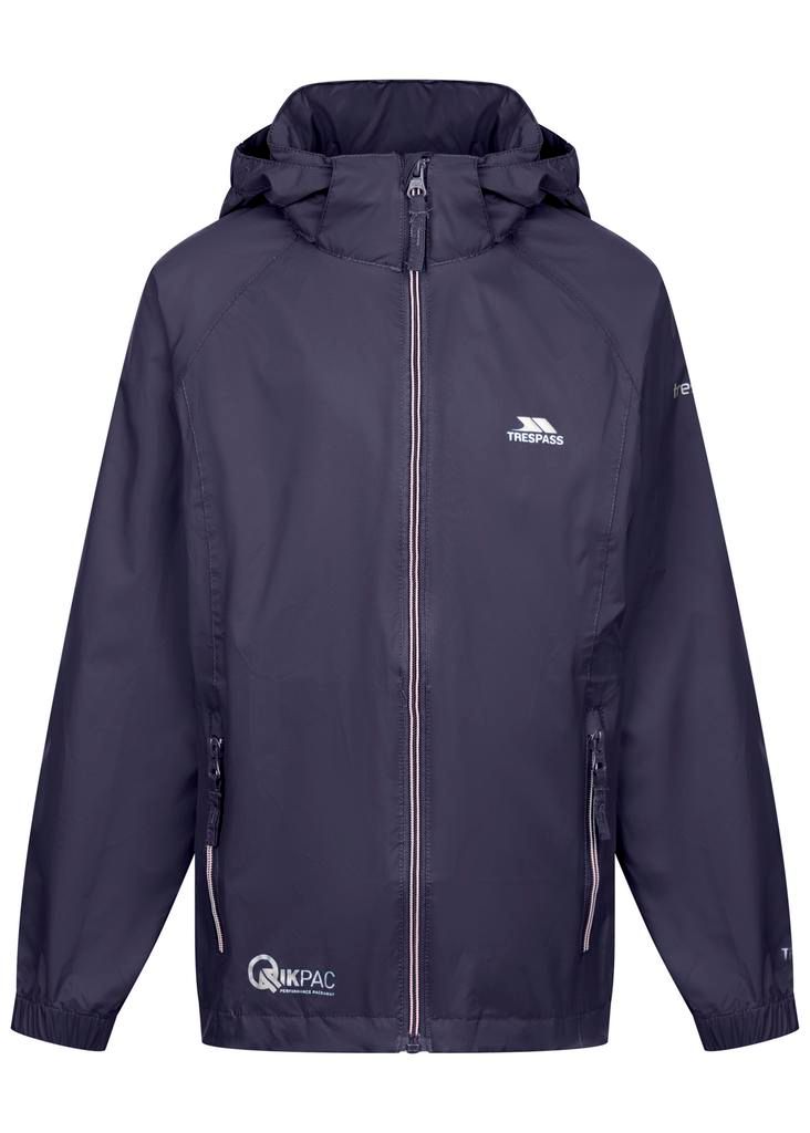Trespass QIKPAC X Kids Rain Jacket