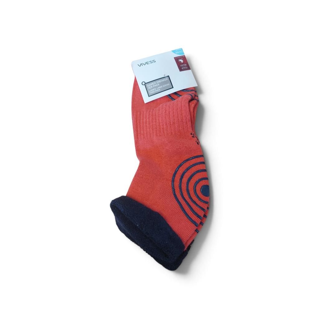 VIVESS Damen Sneaker Socken 2er Pack