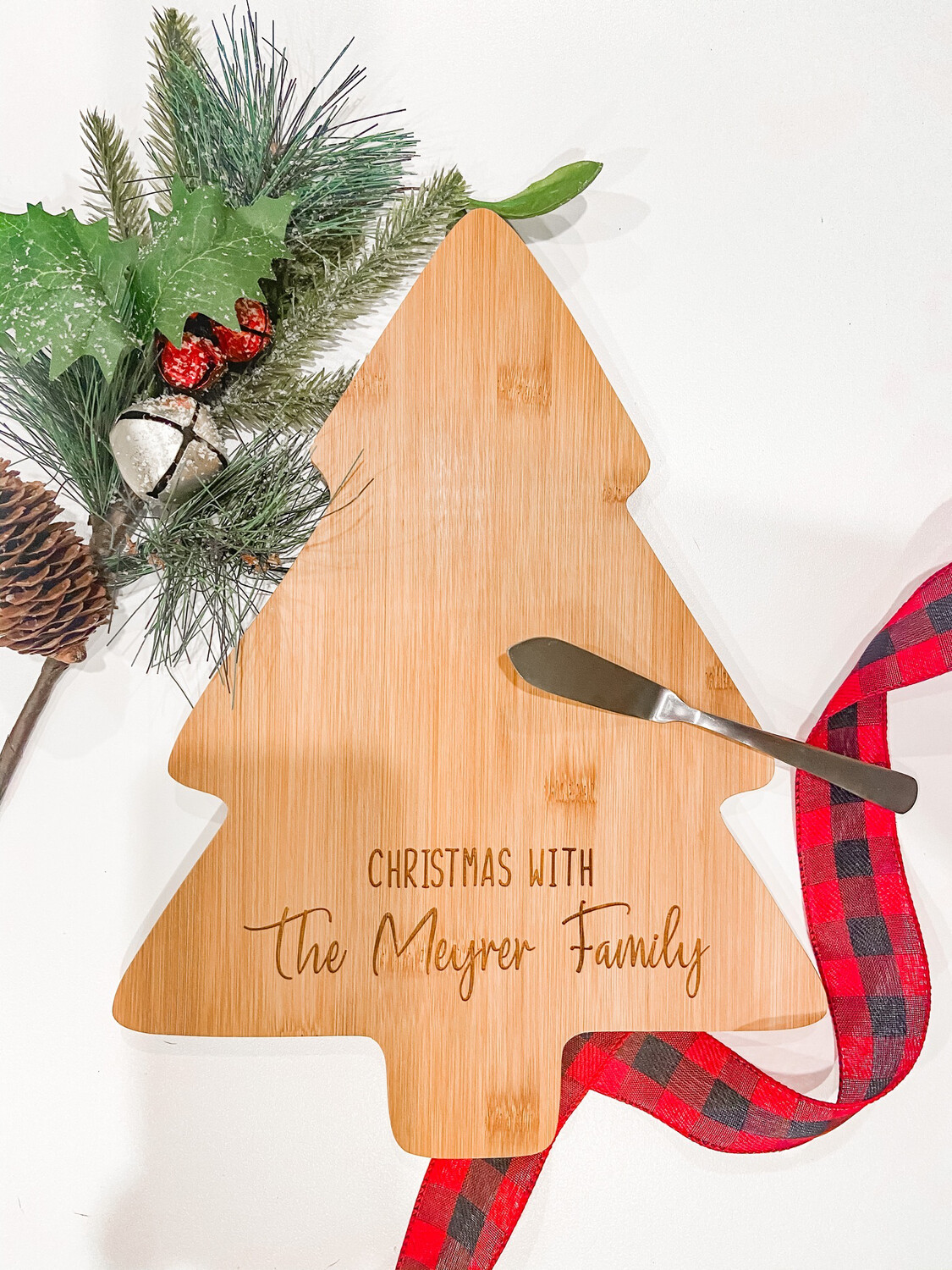 Personalized Holiday Tree Cutting Board