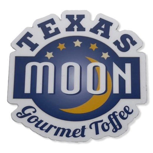 Texas Moon Logo Sticker