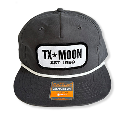 Texas Moon Cap - Charcoal/White