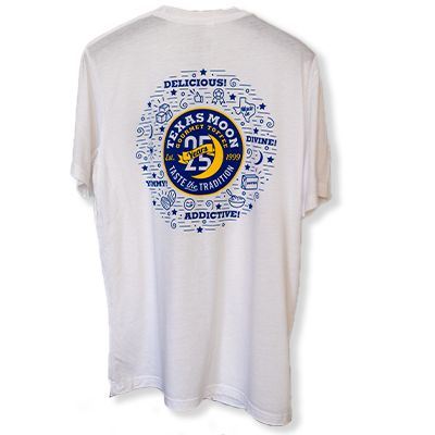25 Year Texas Moon T-Shirt - White