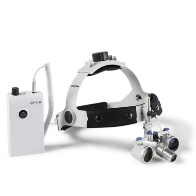 Opticlar VisionMax Loupes &amp; Light on headband with Case