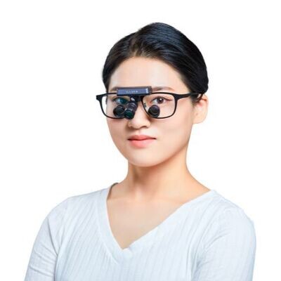 Illuco TTL Loupes 300mm 3.5x with Wireless Light &amp; Case
