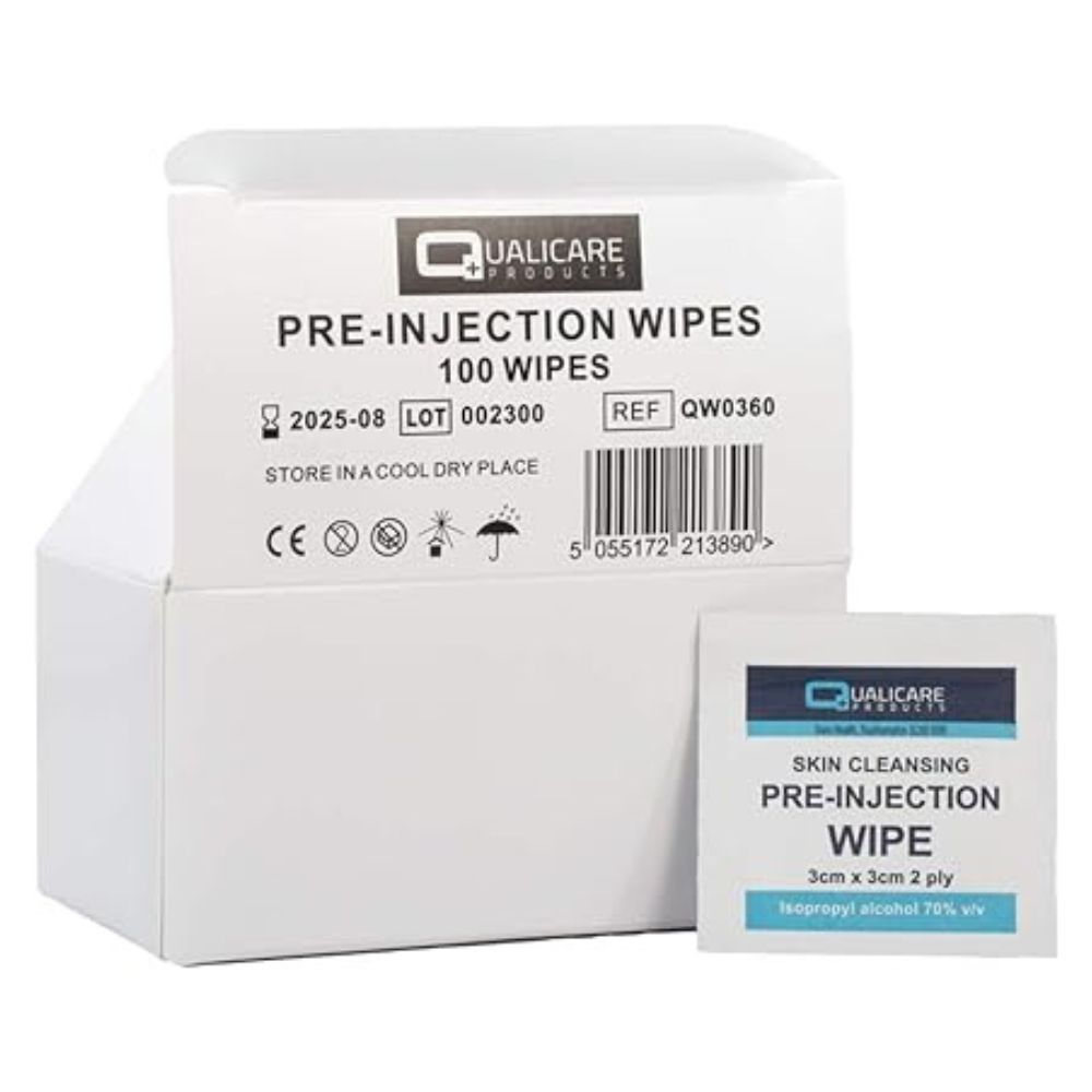 Pre-Injection Wipes - Box of 100