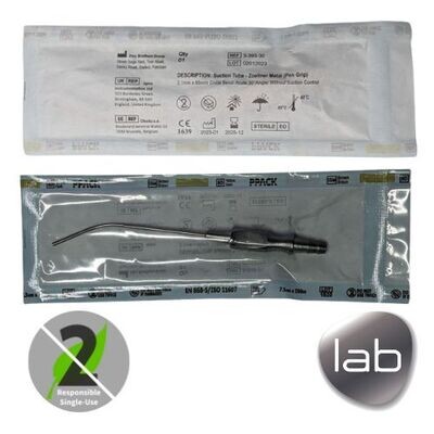 Zoellner Microsuction Tubes - Standard Metal (50 Pack)