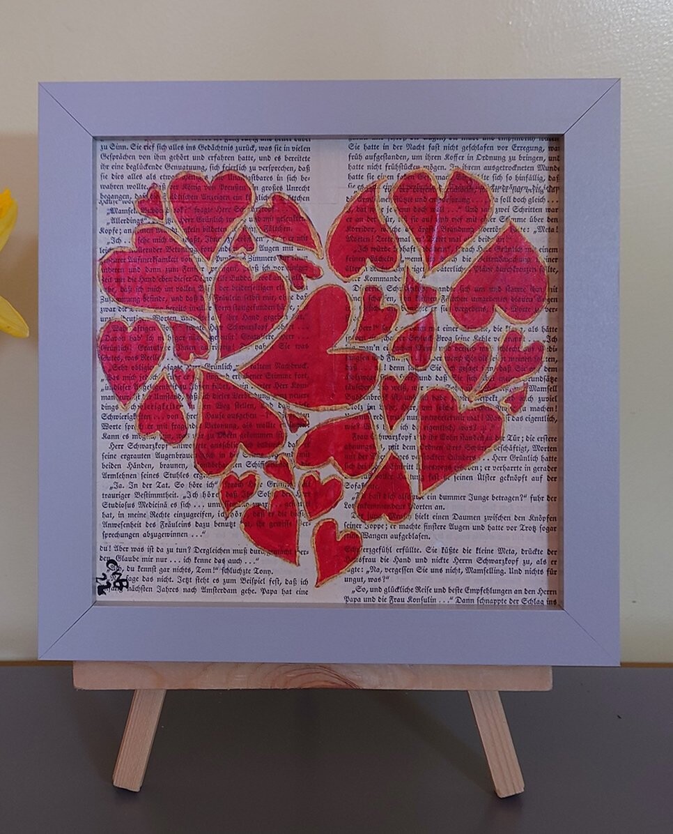 Multi-Media Painting - Hearts Within A Heart