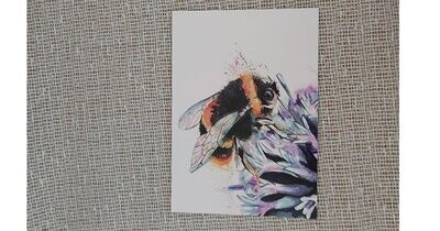 Inky Bumblebee Postcard