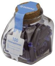 DONAU Tintenpatronen im Glas
100 Stück, königsblau