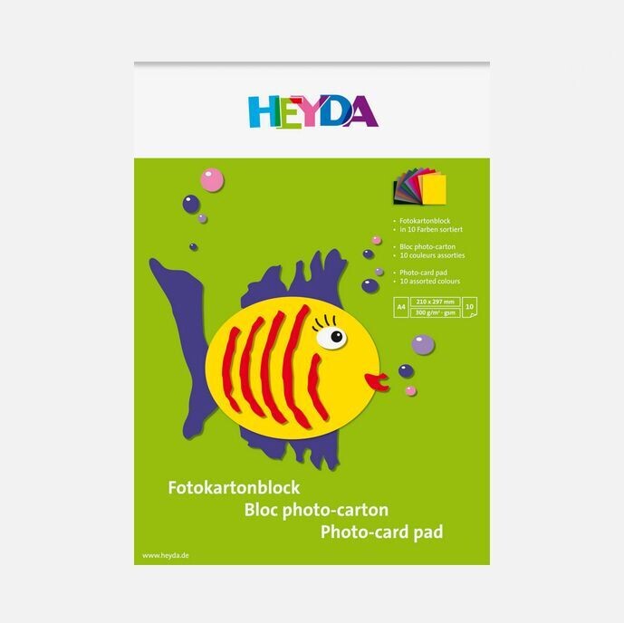 Heyda Fotokarton
10 Blatt, 300g/m², 10 Farben - Motiv: FISCH