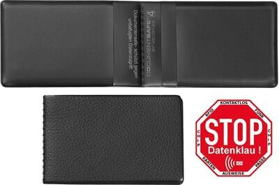 Veloflex Schutzhülle gegen Datendiebstahl
DocumentSafe, für 4 Karten - 100 x 65 mm, schwarz