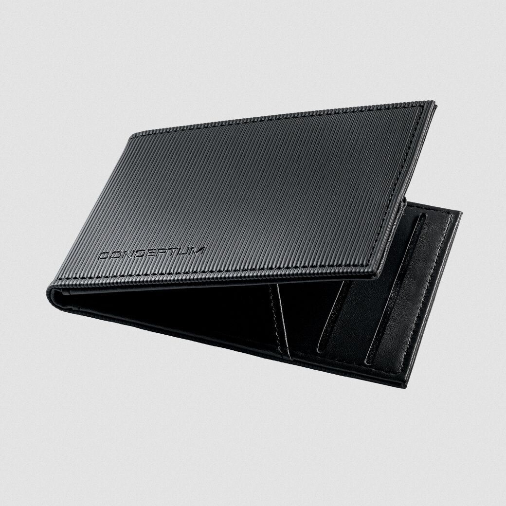 Sigel Visiten-/Kreditkartenetui Conceptum - RFID-safe
BxTxH: 105 x 10 x 70 mm - schwarz