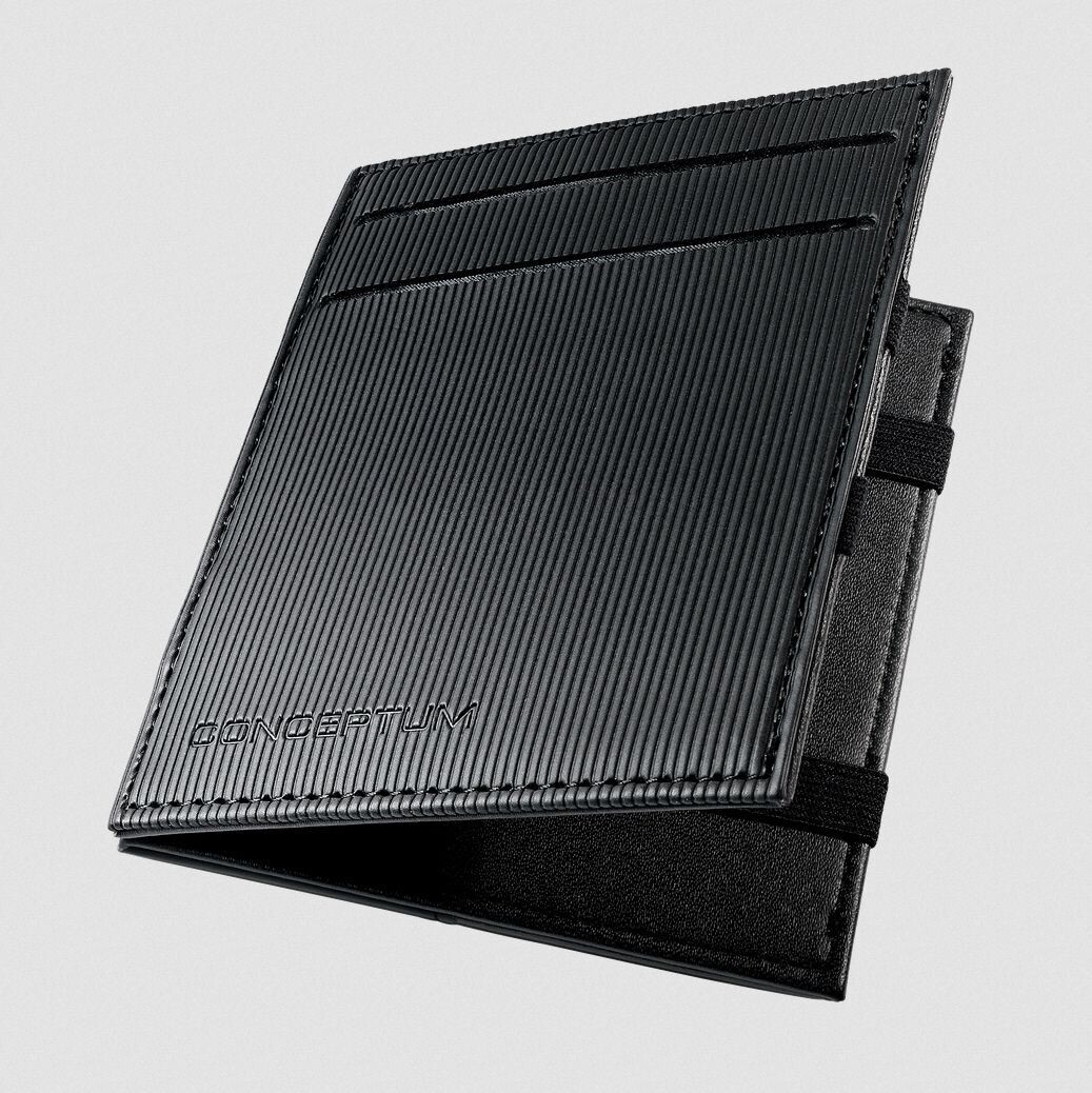 Sigel Karten- und Geldetui Conceptum - RFID-safe
BxTxH: 85 x 10 x 105 mm - schwarz