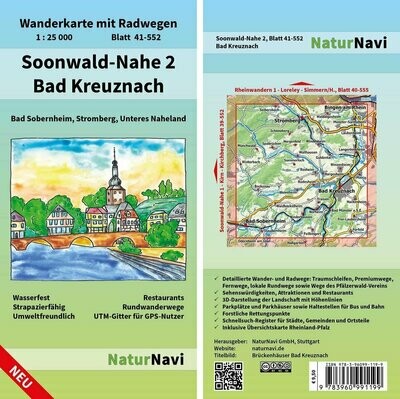 Wanderkarte Soonwald-Nahe 2 Bad Kreuznach