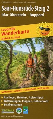 Wanderkarte Saar-Hunsrück-Steig 2 Leporello Wanderkarte Saar-Hunsrück-Steig 2 Leporello